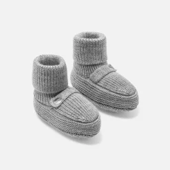Jacadi Socks And Booties|Accessories|Baby booties Jacadi light Heather Grey