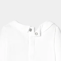 Jacadi Bodysuits|Baby boy bodysuit with collar Jacadi White