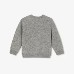 Jacadi Sweaters, Sweatshirts And Cardigans|Baby boy cashmere sweater Jacadi light Heather Grey