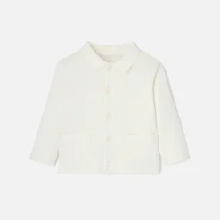 Jacadi Sweaters, Sweatshirts And Cardigans|Baby boy ceremony cardigan Jacadi soft white