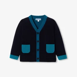 Jacadi Sweaters, Sweatshirts And Cardigans|Baby boy color block cardigan Jacadi Navy
