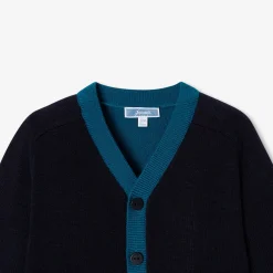 Jacadi Sweaters, Sweatshirts And Cardigans|Baby boy color block cardigan Jacadi Navy