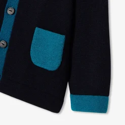 Jacadi Sweaters, Sweatshirts And Cardigans|Baby boy color block cardigan Jacadi Navy