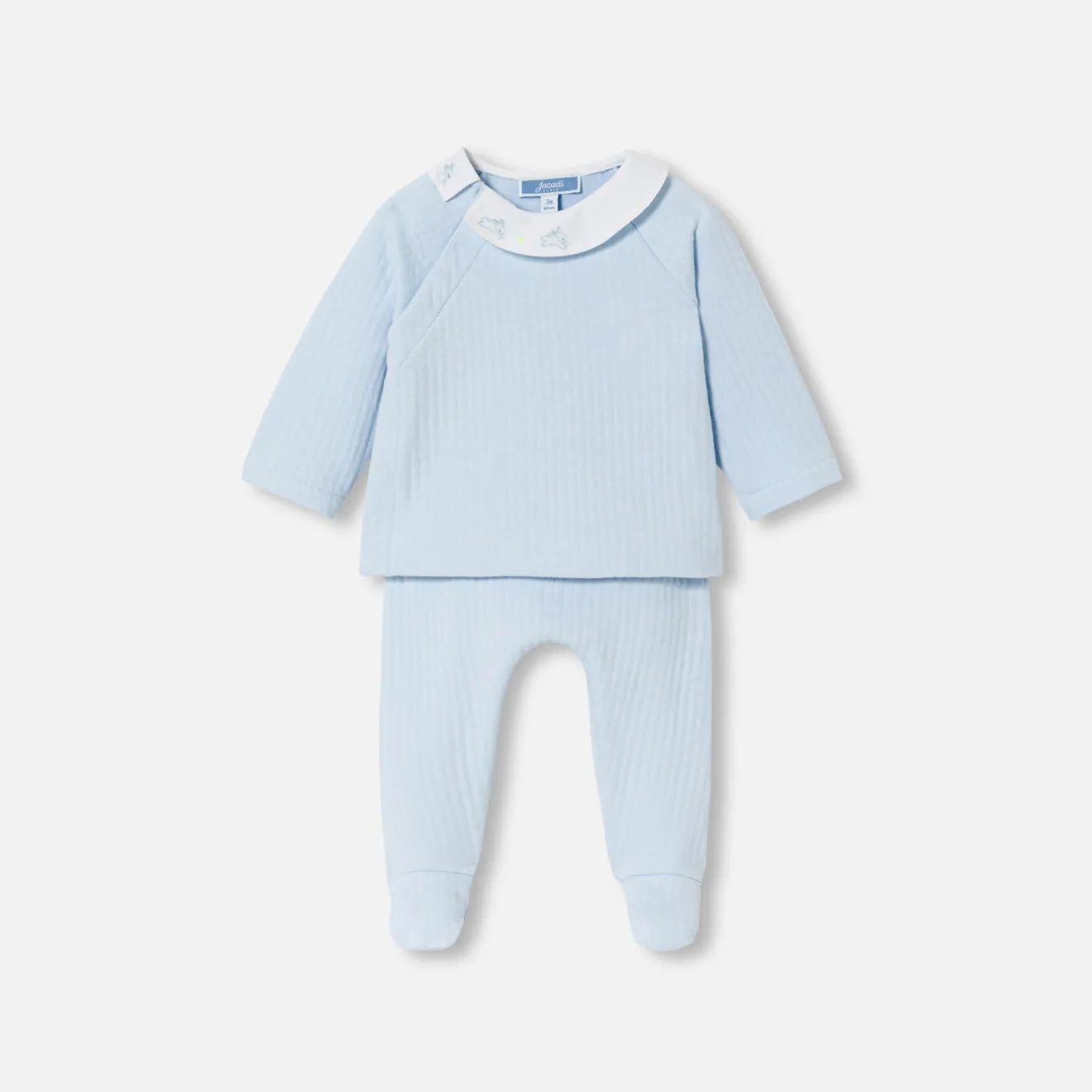 Jacadi Bloomers, Overalls And Sets|Baby boy comfort set Pale blue