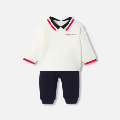 Jacadi Bloomers, Overalls And Sets|Baby boy comfort set White/Blue