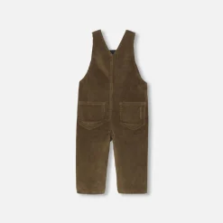 Jacadi Bloomers, Overalls And Onesies|Baby boy corduroy overalls Bronze
