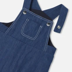 Jacadi Bloomers, Overalls And Sets|Baby boy denim overalls Dark Denim