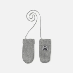 Jacadi Accessories|Winter Accessories|Baby boy fleece-lined mittens Jacadi light Heather Grey