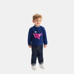 Jacadi Sweaters, Sweatshirts And Cardigans|Baby boy fleece sweatshirt Dark Blue