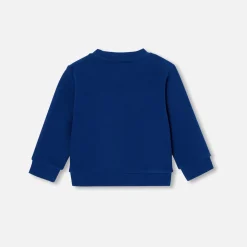 Jacadi Sweaters, Sweatshirts And Cardigans|Baby boy fleece sweatshirt Dark Blue