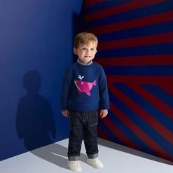 Jacadi Sweaters, Sweatshirts And Cardigans|Baby boy fleece sweatshirt Dark Blue
