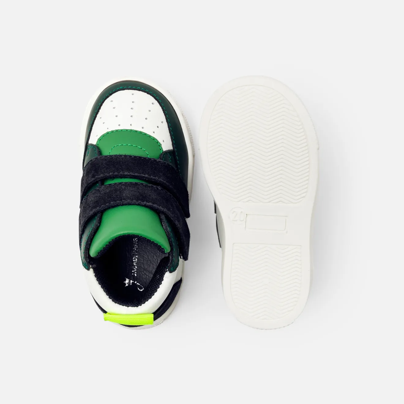 Jacadi Sneakers|Baby boy high-top sneakers White/Green