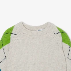 Jacadi Sweaters, Sweatshirts And Cardigans|Baby boy jacquard sweater Heather Beige
