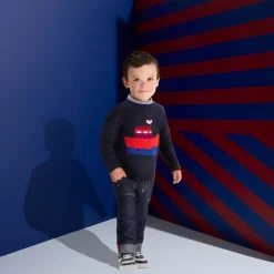 Jacadi Pants And Shorts|Baby boy jeans Dark Denim
