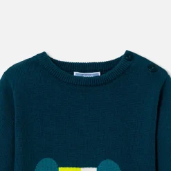 Jacadi Sweaters, Sweatshirts And Cardigans|Baby boy knitted sweater Ink blue