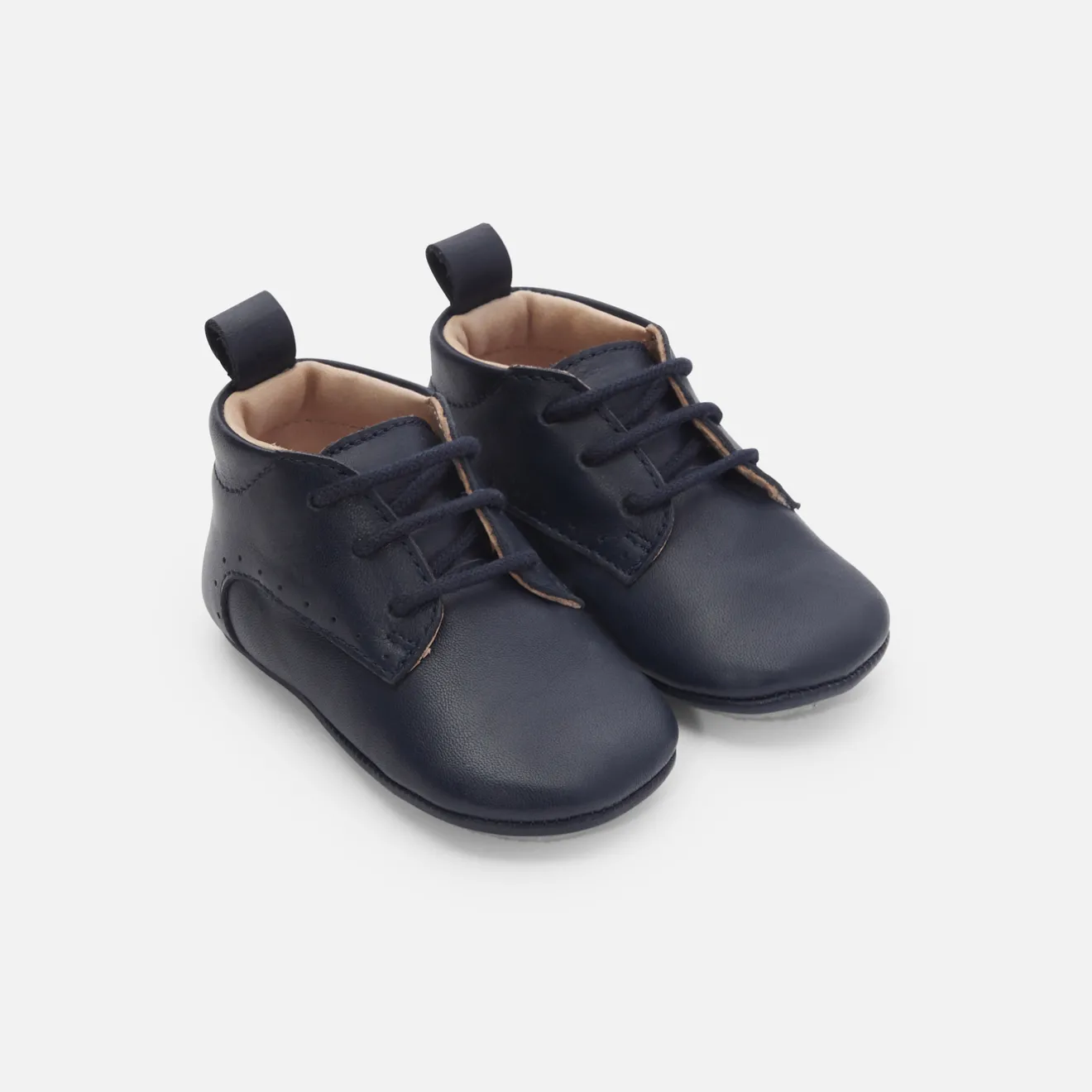 Jacadi Slippers|Soft Leather Slippers|Baby boy leather slippers Jacadi Navy