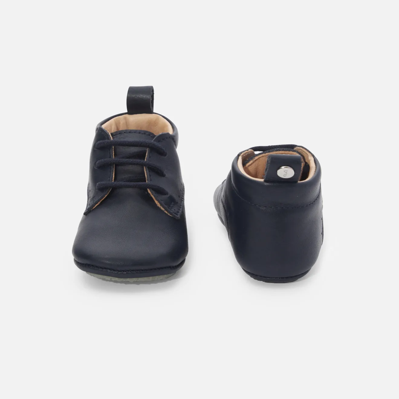 Jacadi Slippers|Soft Leather Slippers|Baby boy leather slippers Jacadi Navy