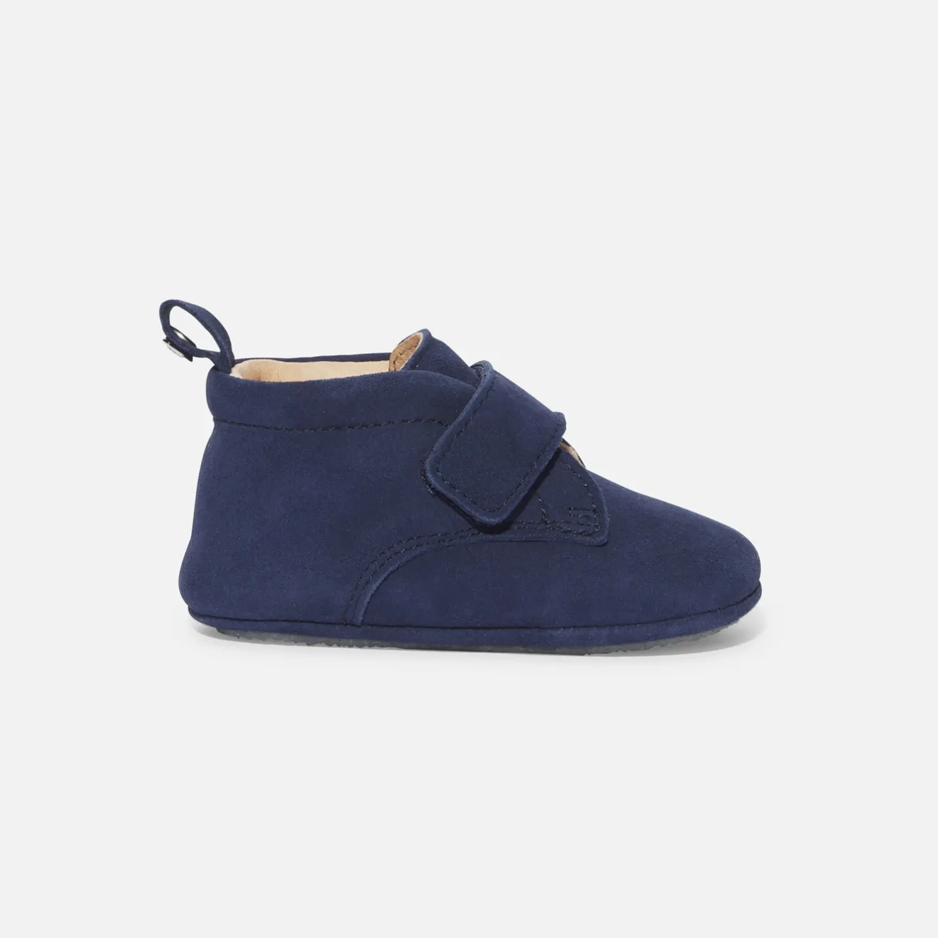 Jacadi Slippers|Soft Leather Slippers|Baby boy leather slippers Blue