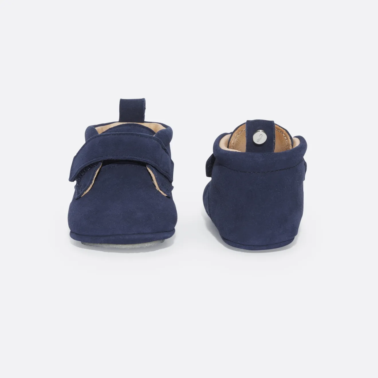 Jacadi Slippers|Soft Leather Slippers|Baby boy leather slippers Blue
