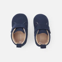 Jacadi Slippers|Soft Leather Slippers|Baby boy leather slippers Blue