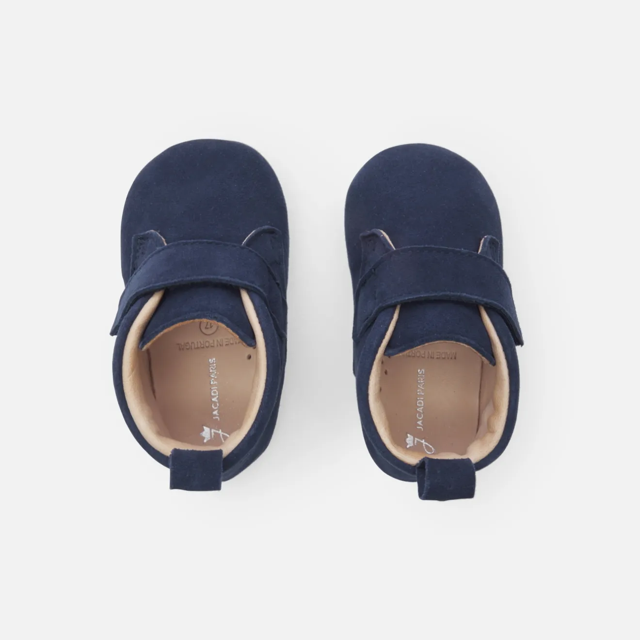 Jacadi Slippers|Soft Leather Slippers|Baby boy leather slippers Blue
