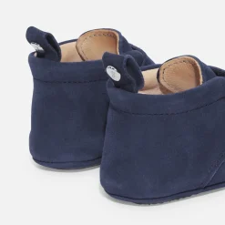 Jacadi Slippers|Soft Leather Slippers|Baby boy leather slippers Blue