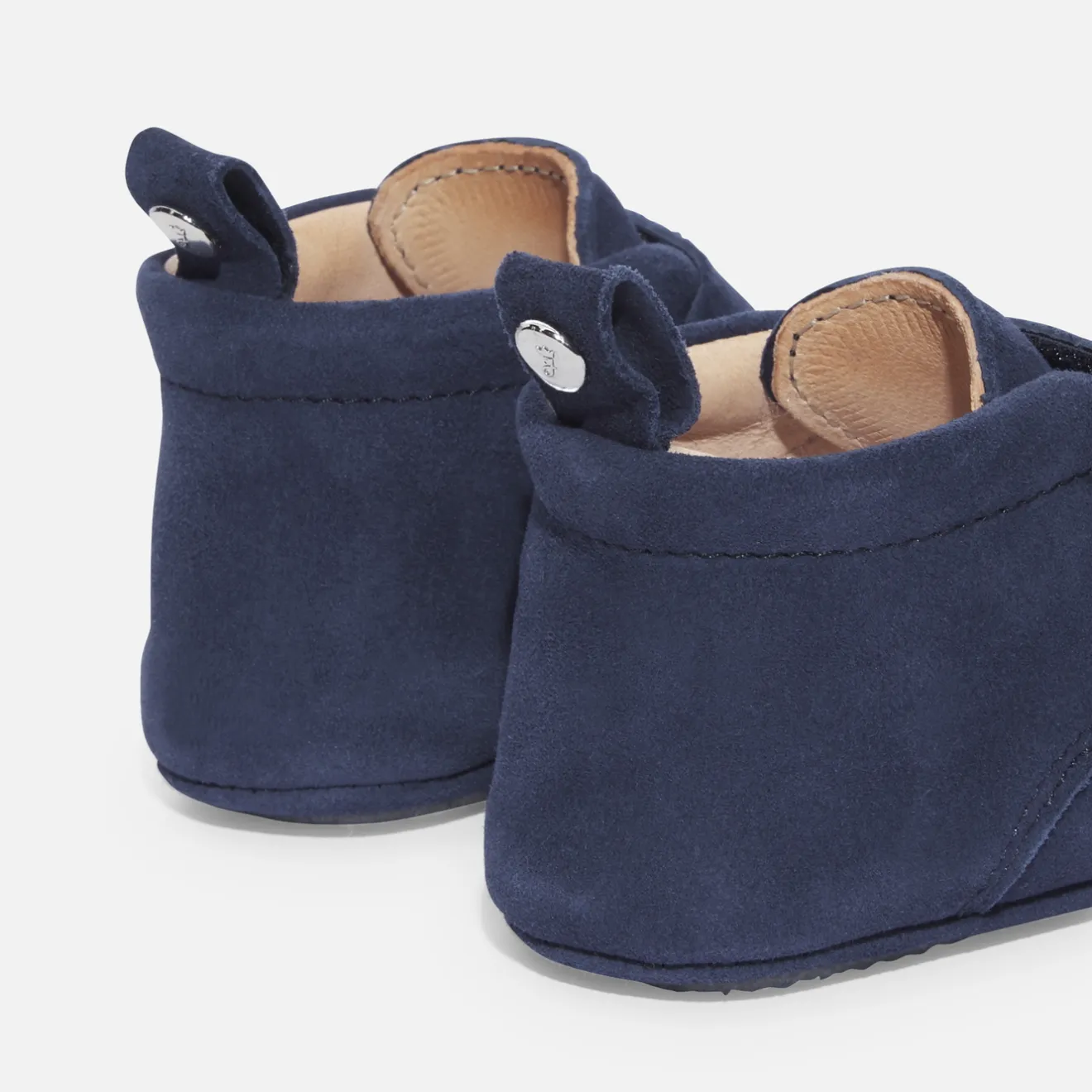 Jacadi Slippers|Soft Leather Slippers|Baby boy leather slippers Blue
