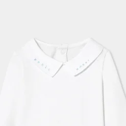 Jacadi Bodysuits|Baby boy long sleeve bodysuit Jacadi White
