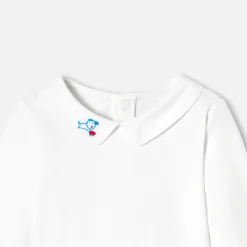 Jacadi Bodysuits|Baby boy long sleeve bodysuit Jacadi White