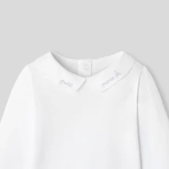 Jacadi Bodysuits|Baby boy long sleeves bodysuit Jacadi White