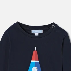 Jacadi Polos And T-Shirts|Baby boy long sleeve T-shirt Jacadi Navy