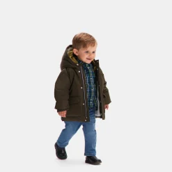 Jacadi Coats And Outerwear|Toddler Coats & Puffer Jackets|Baby boy nylon coat Khaki