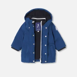 Jacadi Coats And Outerwear|Toddler Coats & Puffer Jackets|Baby boy nylon parka Navy blue
