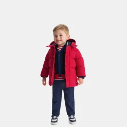 Jacadi Coats And Outerwear|Toddler Coats & Puffer Jackets|Baby boy nylon parka Brick red