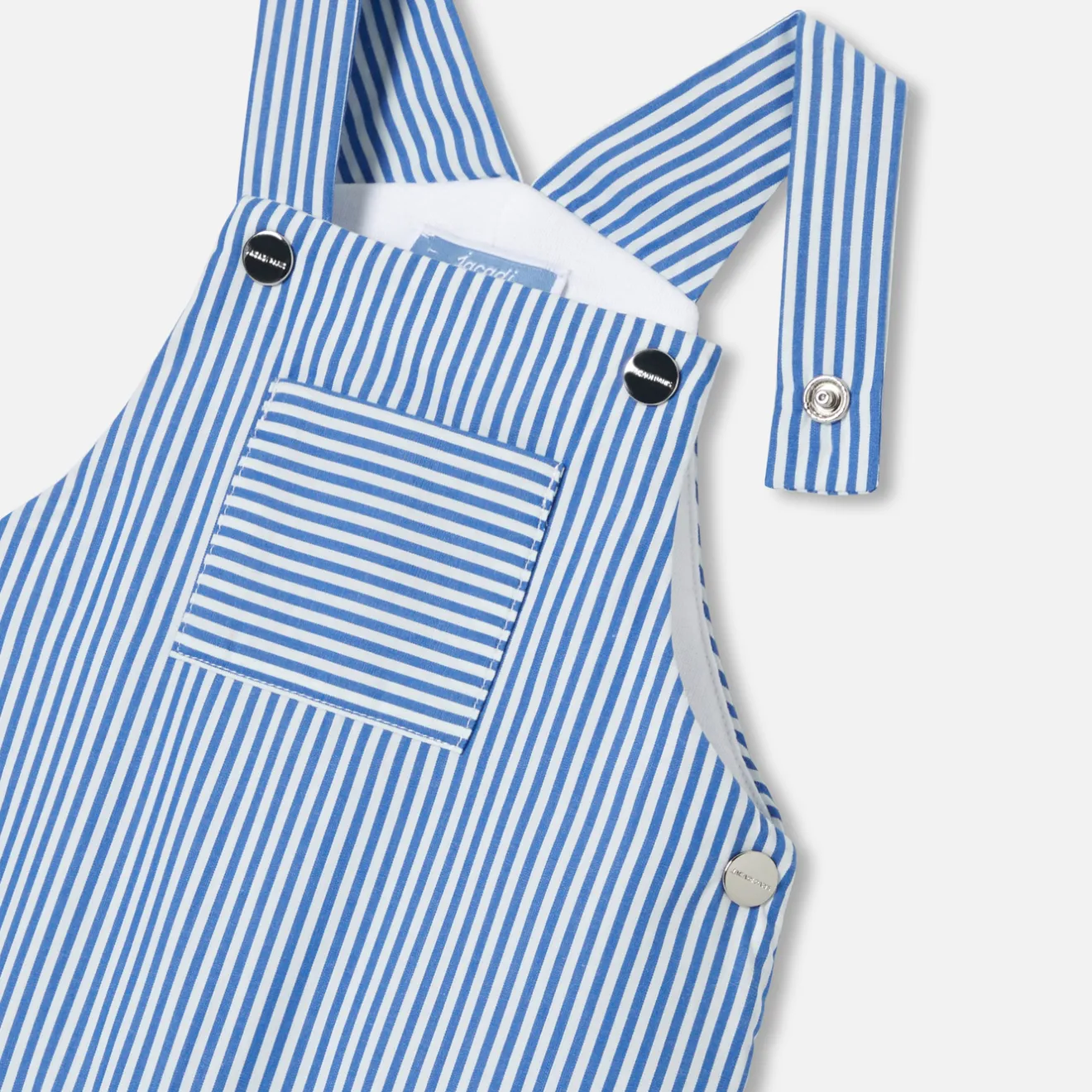 Jacadi Bloomers, Overalls And Sets|Baby boy overalls in poplin White/Blue