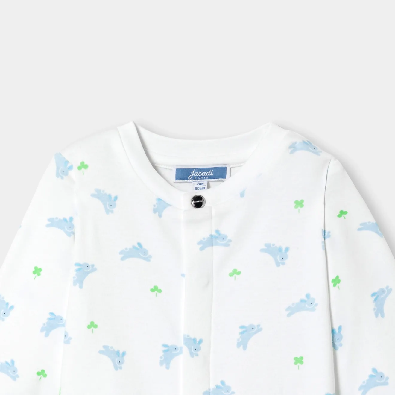 Jacadi Pajamas|Baby boy pajamas in interlock White/Multicolour