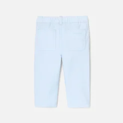 Jacadi Pants And Shorts|Baby boy pants in twill Pale blue