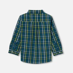 Jacadi Shirts|Baby boy plaid shirt Navy/Multicolour