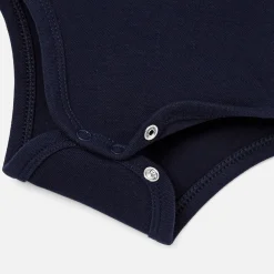 Jacadi Bodysuits|Baby boy polo bodysuit Midnight blue
