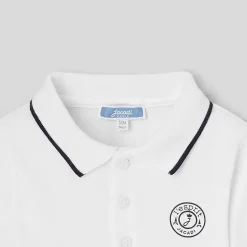 Jacadi Bodysuits|Baby boy polo bodysuit Jacadi White