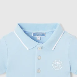 Jacadi Bodysuits|Baby boy polo bodysuit Jacadi Light blue