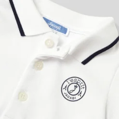 Jacadi Bodysuits|Baby boy polo bodysuit Jacadi White