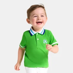 Jacadi Polos And T-Shirts|Baby boy polo shirt in cotton piqué Grass green