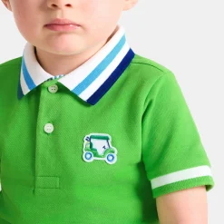 Jacadi Polos And T-Shirts|Baby boy polo shirt in cotton piqué Grass green