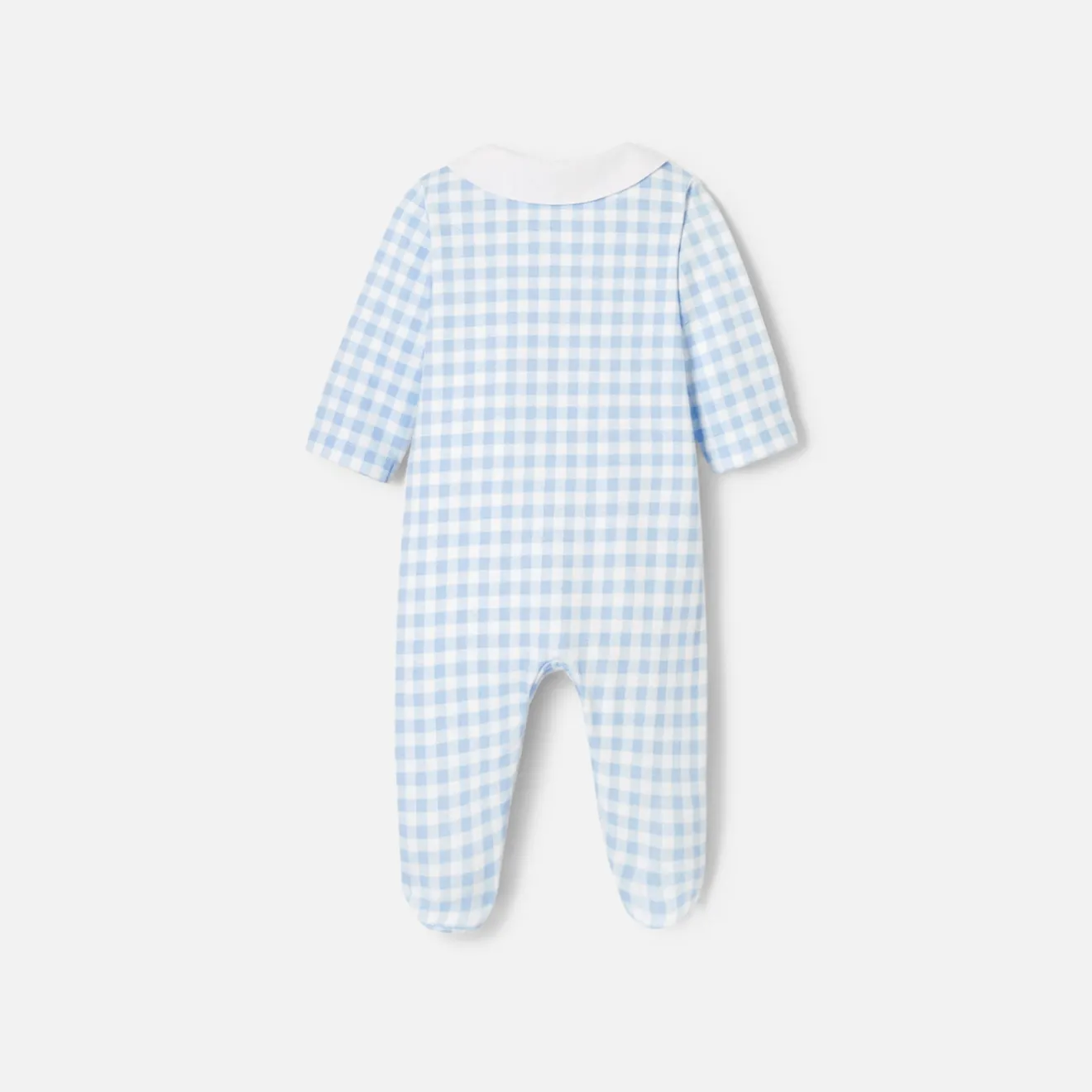 Jacadi Pajamas|Baby boy pyjamas in interlock White/Blue