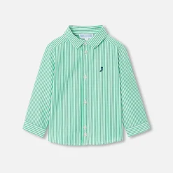 Jacadi Shirts|Baby boy shirt White/Green