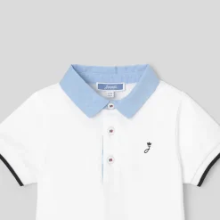 Jacadi Polos And T-Shirts|Baby boy short-sleeve polo shirt Jacadi White