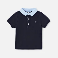 Jacadi Polos And T-Shirts|Baby boy short-sleeve polo shirt Jacadi Navy