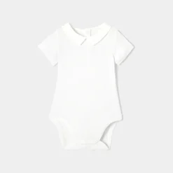 Jacadi Bodysuits|Baby boy short sleeves bodysuit Jacadi White