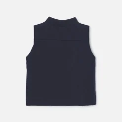 Jacadi Coats And Outerwear|Toddler Coats & Puffer Jackets|Baby boy sleeveless jacket Navy/Green